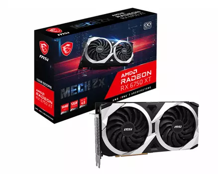 Видеокарта MSI Radeon RX 6750 XT 12 Б Retail