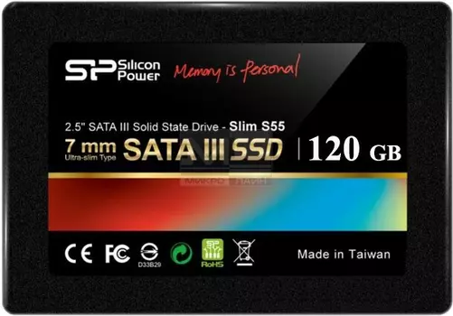 Внутренний твердотельный накопитель Silicon Power Slim S55 120GB