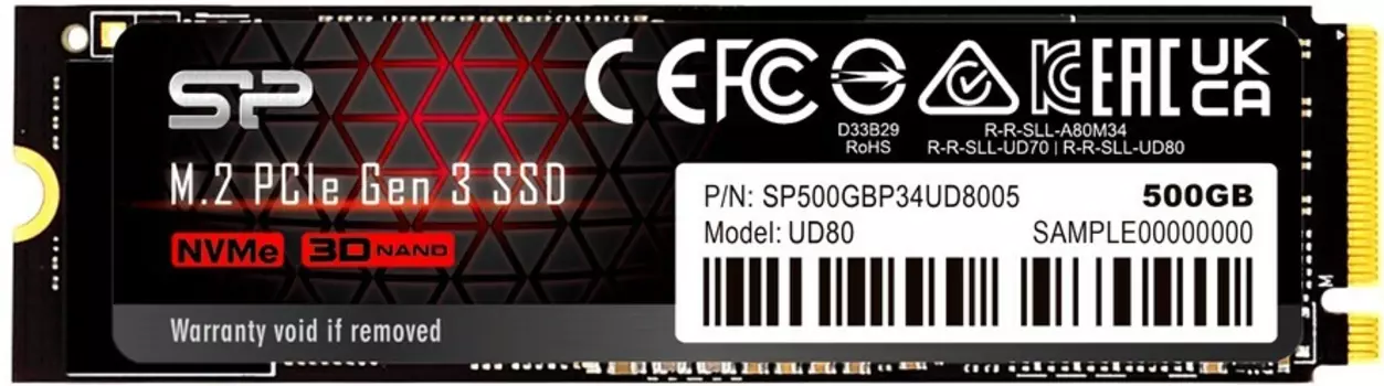 Внутренний твердотельный накопитель Silicon Power UD80 500GB