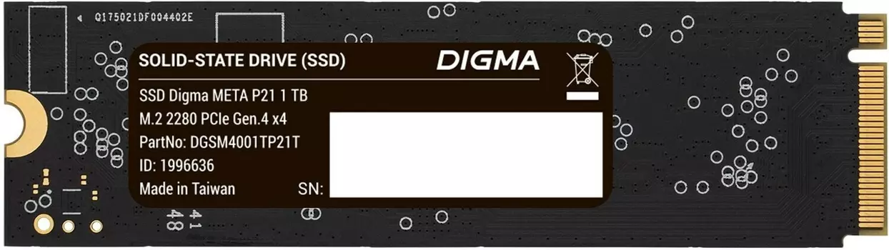 Внутренний твердотельный накопитель DIGMA Meta P21 1TB