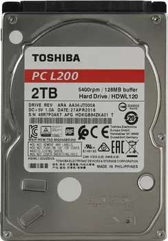 Жесткий диск TOSHIBA 2.5 HDD L200 2TB 5.4K SATA3