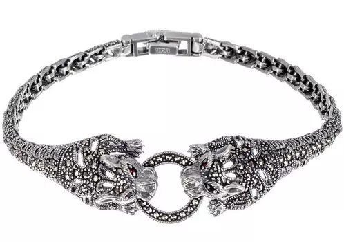 Браслеты Марказит BR572-granat-mr