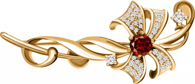 Броши Aquamarine 7150803A-S-g-a