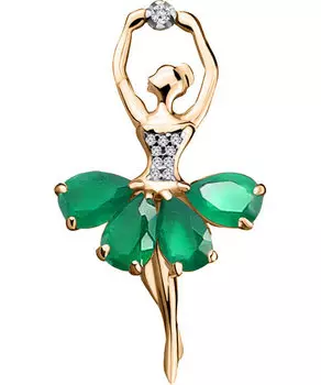 Броши Aquamarine 7263309A-S-g-a