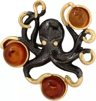 Броши Балтийское золото 75132009-bz