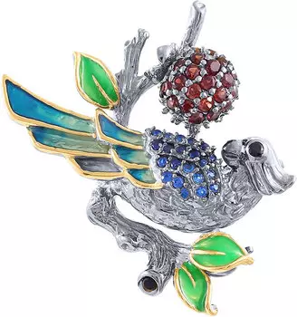 Броши JV YC01457-BRP-GR-SP-ENAM-001-BJ