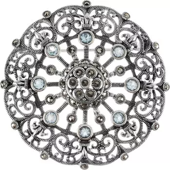 Броши Марказит HB0096-topaz-mr