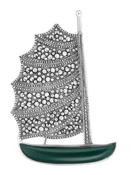 Броши Марказит HB0131-hrizopraz-mr