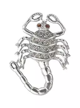 Броши Марказит HB0147-granat-mr