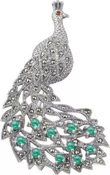 Броши Марказит HB023-hrizopraz-mr