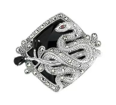 Броши Марказит HB0620-oniks-mr