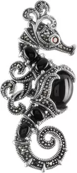 Броши Марказит HB0815-oniks-mr