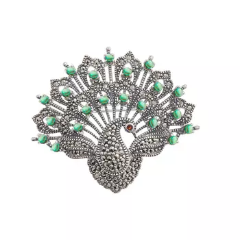 Броши Марказит HB182-perlamutr-abalon-mr