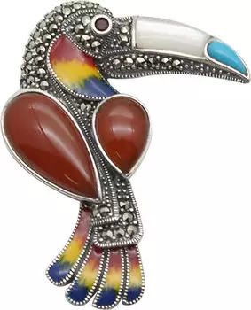 Броши Марказит HB545-serdolik-mr