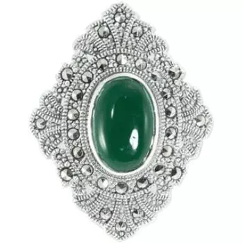 Броши Марказит HB547-hrizopraz-mr