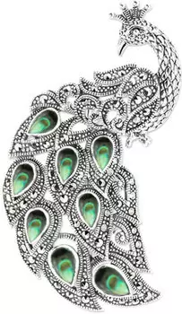 Броши Марказит HB566-perlamutr-abalon-mr