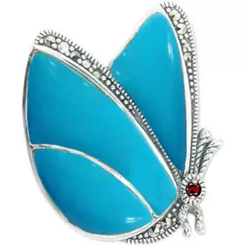 Броши Марказит HB635-birjuza-mr