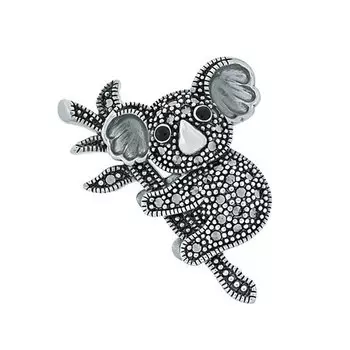 Броши Марказит HB744-oniks-mr