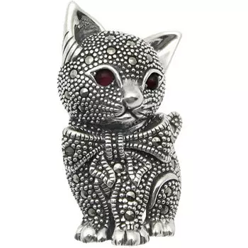 Броши Марказит HB745-granat-mr