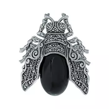 Броши Марказит HB747-oniks-mr