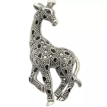 Броши Марказит HB765-granat-mr