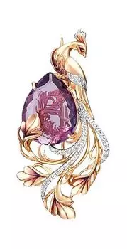 Броши PLATINA Jewelry 04-0234-00-225-1110-46