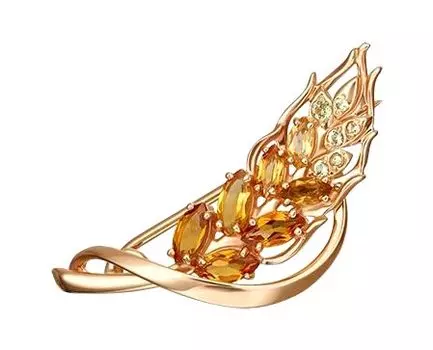 Броши PLATINA Jewelry 04-0245-00-235-1110-57