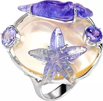 Кольца Art I Fact Jewellery 0103.0126-rings-tanzanit-perlamutr