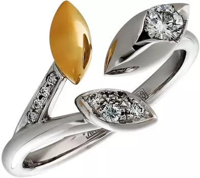 Кольца Арт-Модерн 010444-ZH/B