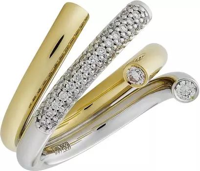 Кольца Арт-Модерн 010594-ZH/B