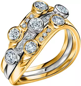 Кольца Арт-Модерн 010611-ZH/B