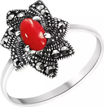 Кольца Марказит HR1006-korall-mr