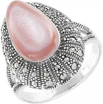 Кольца Марказит HR1109-perlamutr-rozovyj-mr