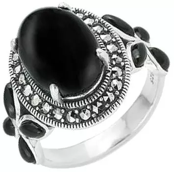 Кольца Марказит HR1173-oniks-mr