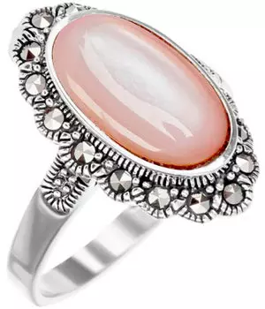 Кольца Марказит HR119-perlamutr-rozovyj-mr