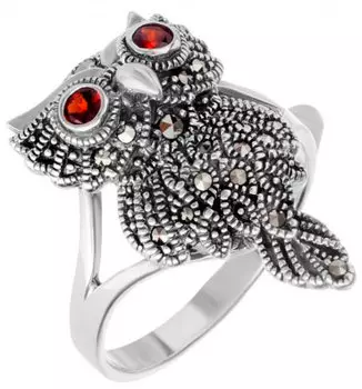 Кольца Марказит HR1245-granat-mr