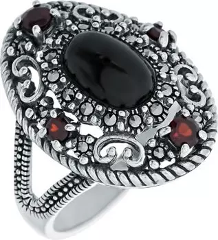 Кольца Марказит HR1498-oniks-mr