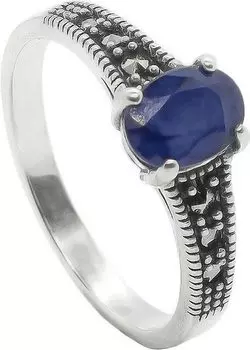 Кольца Марказит HR1598-korund-blue-mr