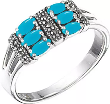 Кольца Марказит HR563-birjuza-mr