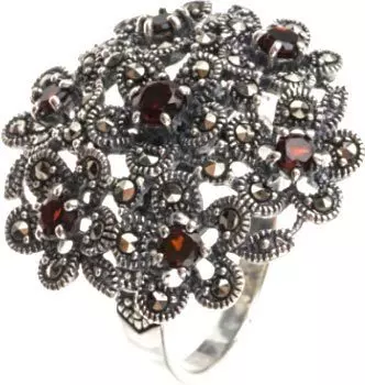 Кольца Марказит HR688-granat-mr