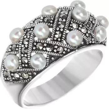 Кольца Марказит HR806-zhemchug-mr