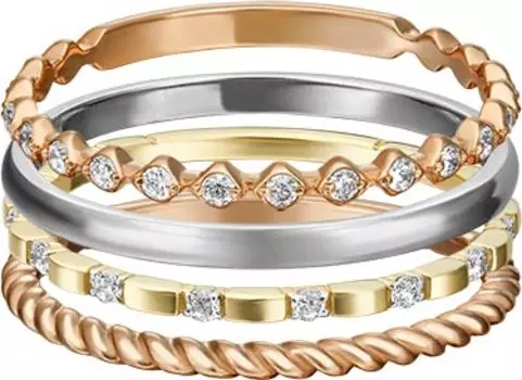 Кольца PLATINA Jewelry 13-0006-00-401-1140-48