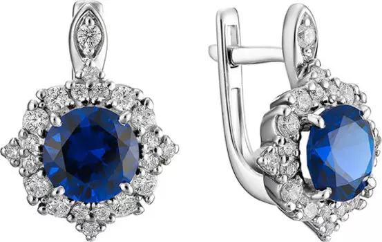 Серьги Алькор 02-1345/00SHS-00