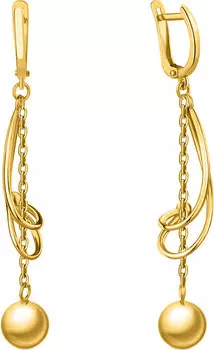 Серьги Aquamarine 32048-S-g-a