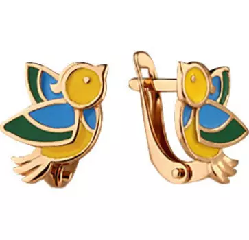 Серьги Aquamarine 33134-S-g-a