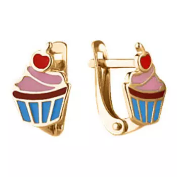 Серьги Aquamarine 33135-S-g-a