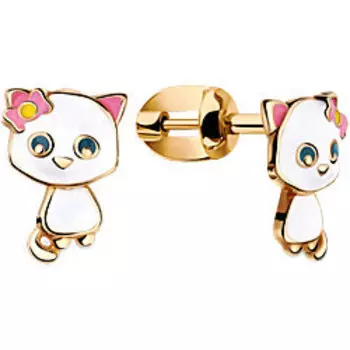 Серьги Aquamarine 33341-S-g-a