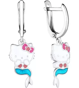 Серьги Aquamarine 33478-S-a