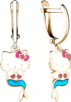 Серьги Aquamarine 33478-S-g-a