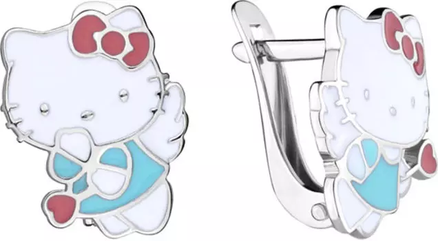 Серьги Aquamarine 33482-S-a